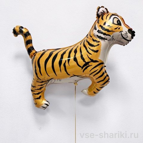 Мини-фигура тигра из фольги, 27×35 см