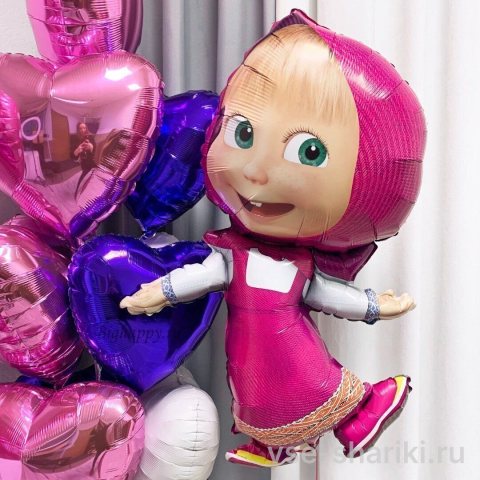 Фигура пляшущей Маши из фольги, около 70 см