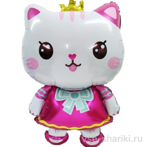 Фигура кошечки Китти с розовым бантом, 65 см