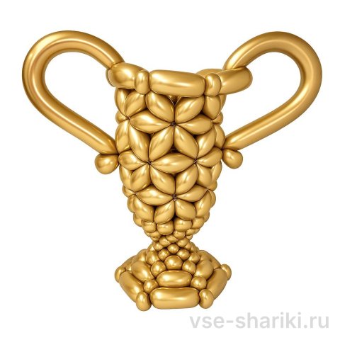 Фигура золотого кубка с двумя ручками для награждения