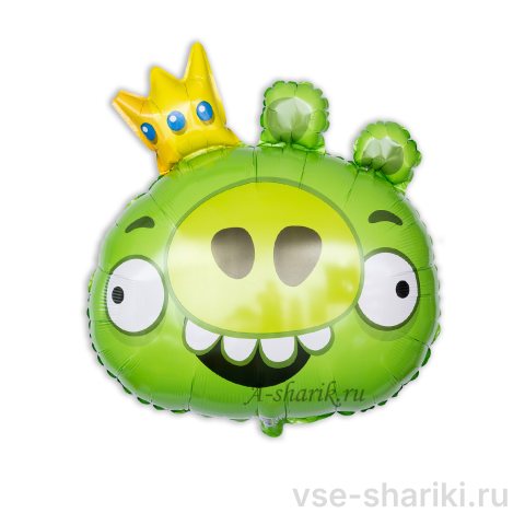 Фигура зелёного короля Леонарда из Angry Birds, 60 см