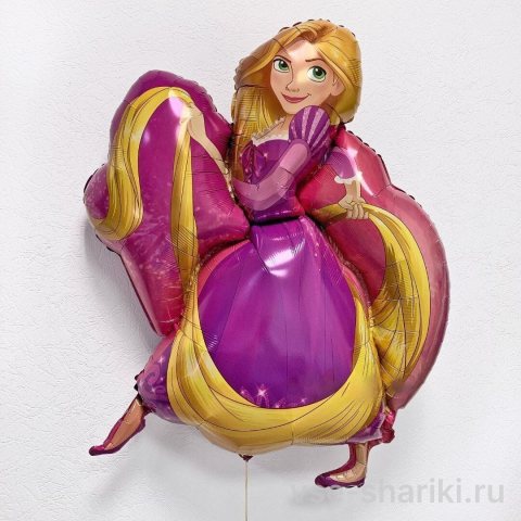 Шар-фигура диснеевской принцессы Рапунцель, 66 на 78 см