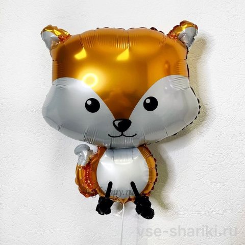Фигура рыжей лисички для именинника, 90 см