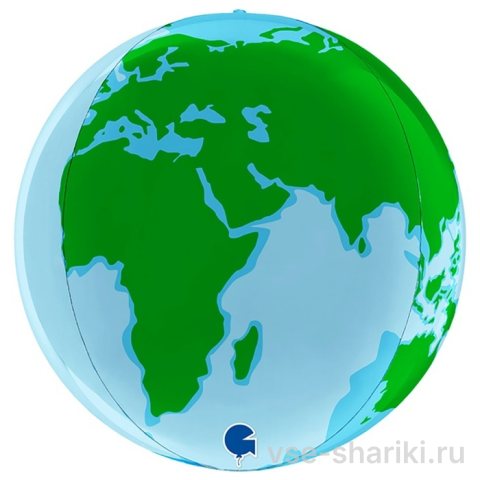 3D-сфера из фольги с изображением планеты Земля, 38 см