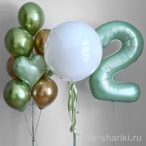 Набор на 2 года в голубых, зелёных и золотых тонах