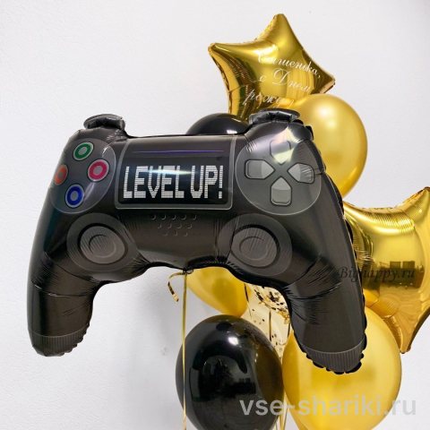 Шар-фигура из фольги в виде игрового джойстика, 68 см