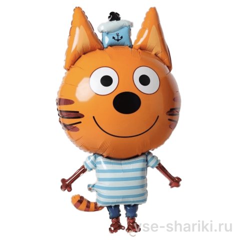 Фигура Коржика из «Трёх котов» с гелием, 86 см