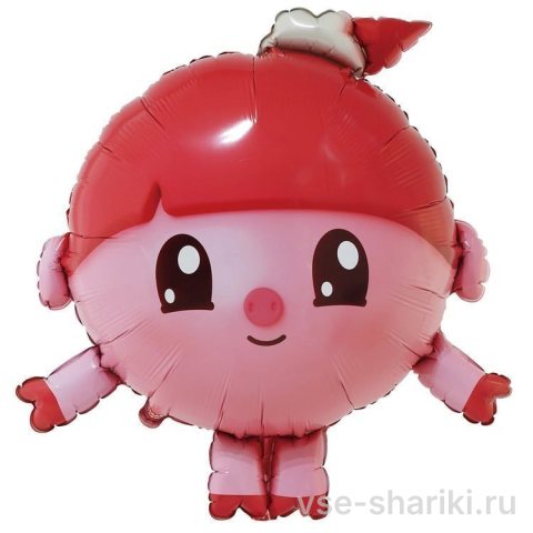 Фигура розовой Нюшеньки из «Малышариков» с гелием, 71 см